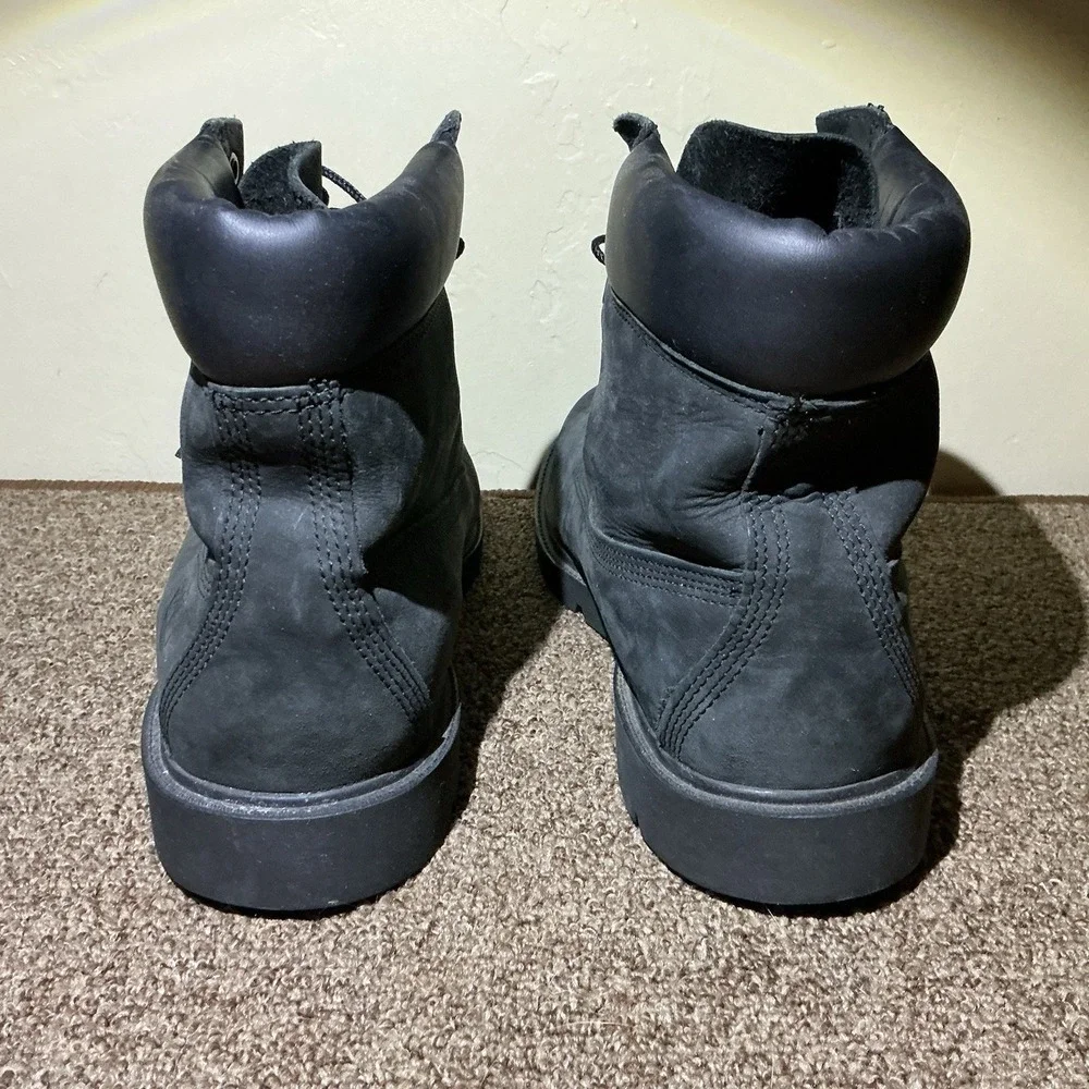 Timberland Black Nubuck Leather Boots Men 12/46 19038 6